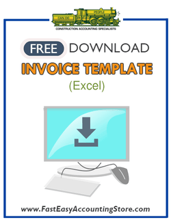 Free Contractor Invoice Excel Template - Fast Easy Accounting Store