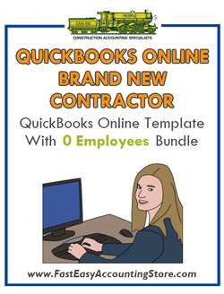 Brand New Contractor QuickBooks Online Setup Template With 0 Employees Bundle - Fast Easy Accounting Store