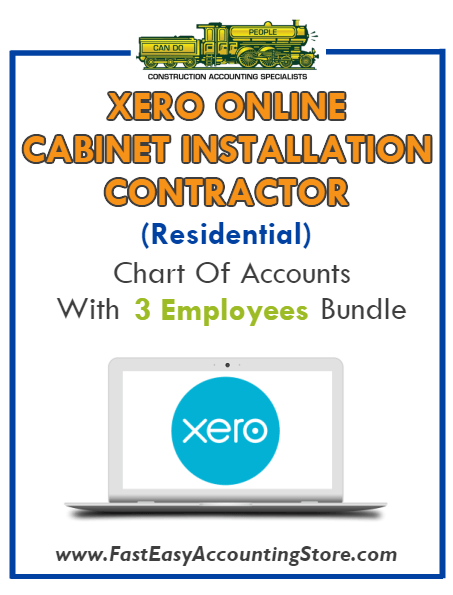 Asphalt Contractor Xero Online Chart Of Accounts With 0-3 Employees Bundle - Fast Easy Accounting Store