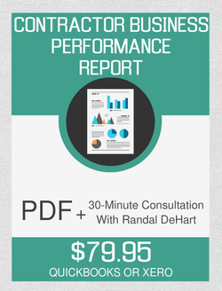 Contractor Business Performance Report And 30-Minute Consultation - Fast Easy Accounting Store