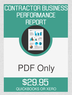 Contractor Business Performance Report (PDF Only - No Consultation) - Fast Easy Accounting Store