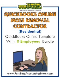 Moss Removal Contractor Residential QuickBooks Online Setup Template With 0 Employees Bundle - Fast Easy Accounting Store