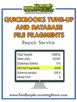 QuickBooks Tune-Up And Database (DB) File Fragments Repair Service - Fast Easy Accounting Store