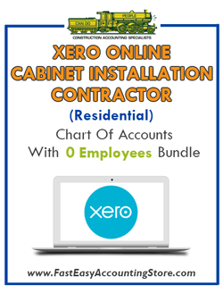 Cabinet Installation Contractor Residential Xero Online Chart Of Accounts With 0 Employees Bundle - Fast Easy Accounting Store