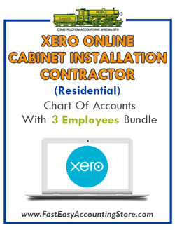 Asphalt Contractor Xero Online Chart Of Accounts With 0-3 Employees Bundle - Fast Easy Accounting Store