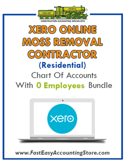 Moss Removal Contractor Residential Xero Online Chart Of Accounts With 0 Employees Bundle - Fast Easy Accounting Store