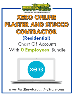 Plaster And Stucco Contractor Residential Xero Online Chart Of Accounts With 0 Employees Bundle - Fast Easy Accounting Store